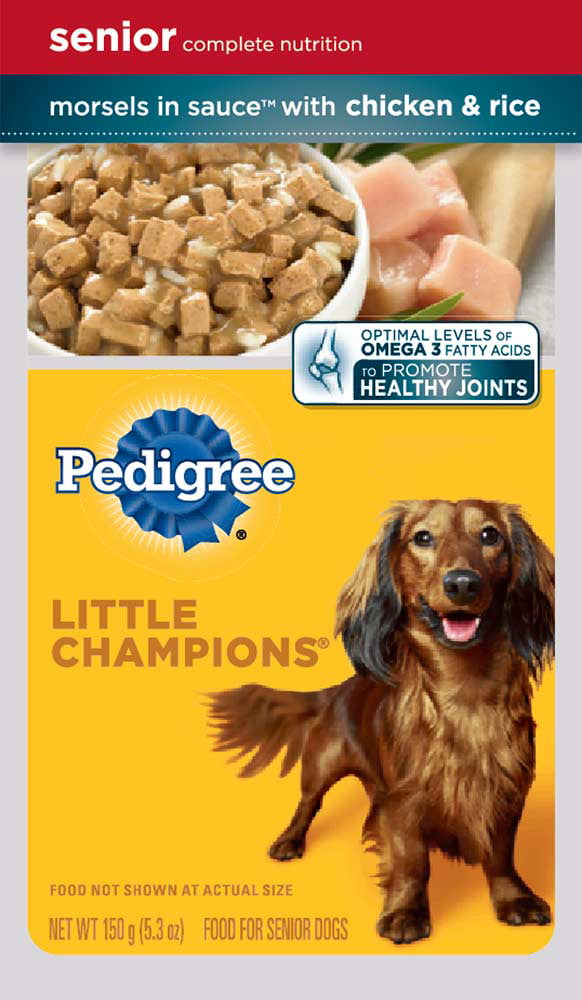 pedigree senior dog food tins