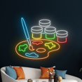 thumbnail image 4 of Handmadetneonsign Art Gallery Led Sign, Palette Neon Light, Paintbrush Neon Sign, Workshop Led Sign, 4 of 5