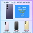 thumbnail image 2 of (3in1 for Samsung Galaxy S24 Plus Case for Women Girls Glitter Girly Cute Bling Flowers Phone Cases with Ring Stand Design Sparkle Floral Shiny Pretty Cover for Samsung S24 Plus 6.7'', 2 of 12