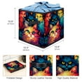 thumbnail image 3 of Cat Foldable Storage Basket with Handle, 10.8"x10.5"x10.6", Large Capacity Organizer Bins, 3 of 6