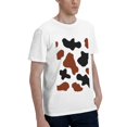 thumbnail image 2 of Bingfone Brown Black Cow Men'S Loose Fit Short-Sleeve Pocket T-Shirt, 2 of 7