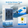 ACHAZEL 4,129 CFM Evaporative Air Cooler, 3Speed Portable Cooling Fan