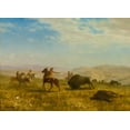 thumbnail image 2 of Bierstadt, Albert 24x19 White Modern Wood Framed Museum Art Print Titled - The Wild West, 2 of 4