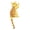 Yellow, variant on Farfi Creative Fridge Hook Cartoon Animal Shape Cat Tail Refrigerator Magnet Sticker for Home (Black)