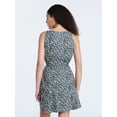 thumbnail image 3 of Free Assembly Women's and Women's Plus Cotton Boatneck Mini Dress, Sizes XS-4X, 3 of 5