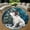 Christmas Polar Bear, variant on Circle Area Rug, Amethyst Washable Non-Slip Floor Carpet, Soft Rug for Living Room Bedroom Decor 24 Inch