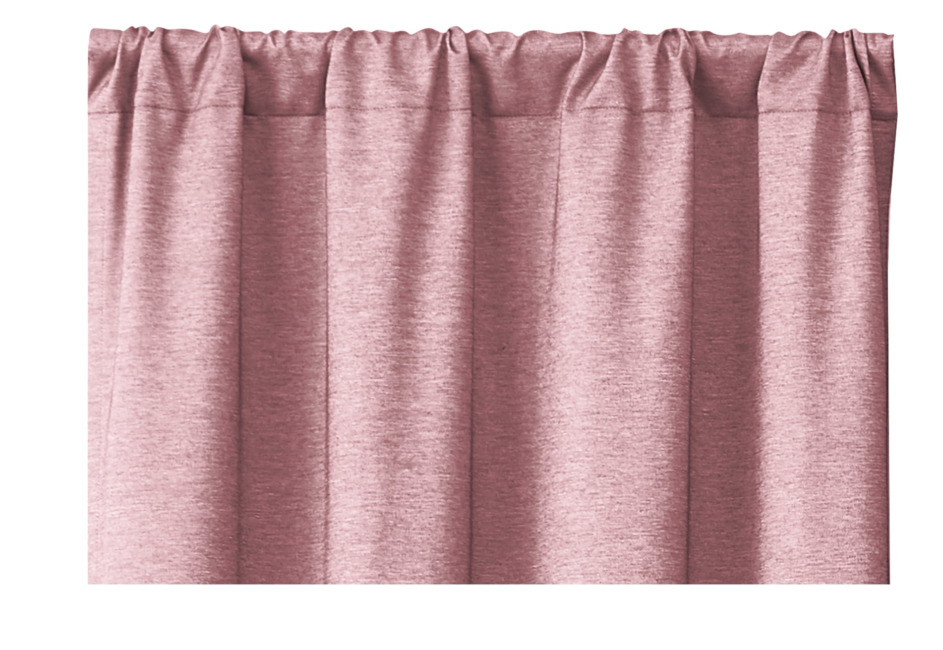 (2 pack) Your Zone Blackout Curtain Panel Pair, Set of 2, Chambray Pink, 38"W x 84"L