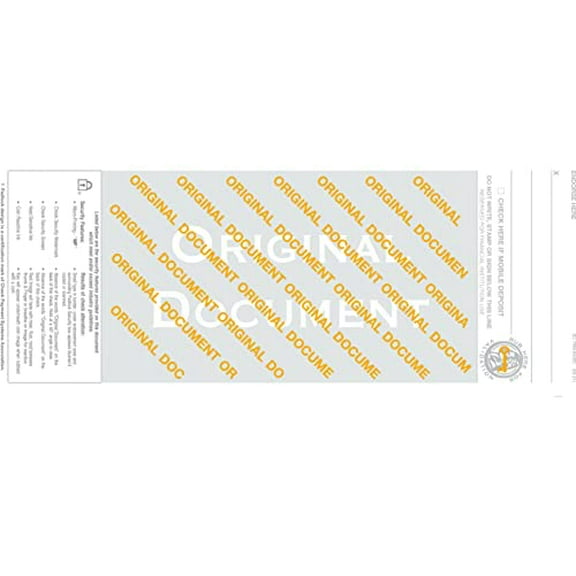 2000 Blank Laser Check Stock - Blue Marble - Top. Order Checks !