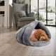 thumbnail image 4 of Cama suave y cálida para gatos para invierno, tienda de campaña para gatos, cama para dormir autocalentable para gatos, cama cueva para mascotas de lana para mascotas de invierno, cachorro, interior, nido triangular para mascotas ER, 4 of 5