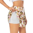 thumbnail image 3 of Lsque Cute Ice Cream Printed Women's Running Shorts with Liner Pockets,Elastic Quick Dry Workout Athletic Gym Yoga Shorts,Womens High Waist Shorts-Large, 3 of 9