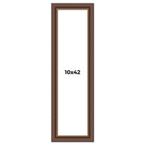 10x42 Copper and Brown Real Wood Picture Frame Width 2 inches | Interior Frame Depth 0.5 inches |
