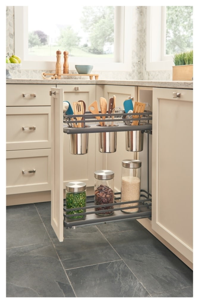 Rev A Shelf Orion 3 Container Base Pull Out Pantry Walmart Com