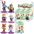 thumbnail image 2 of WJCA Zootopia Cartoon Blind Box Desktop Ornaments - Nick Fox & Judy Rabbit Police Officer Sloth Collectible Dolls, Perfect Fan Gift, 2 of 3
