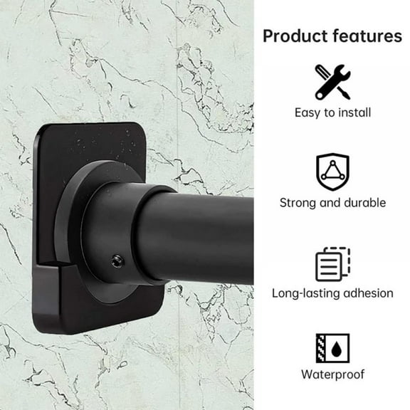 Shower Curtain Rod Holder Shower Rods Durable Curtain Rod Holders