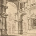 thumbnail image 2 of Bartolomeo, Maurizio 26x26 Gold Ornate Wood Framed with Double Matting Museum Art Print Titled - Portico Antico I, 2 of 4