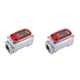 thumbnail image 1 of 2X Medidor de Flujo de Turbina Digital de 1 Pulgada Pantalla LCD Digital con Medidor de Flujo de Combustible de Contador NPT para Medir El Aceite del Motor, 1 of 7