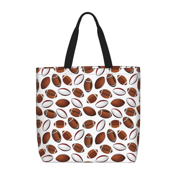 Easygdp Football Bolsa Tote para Mujer, Bolso de Hombro para Trabajo, Playa, Viajes, Compras y Supermercado