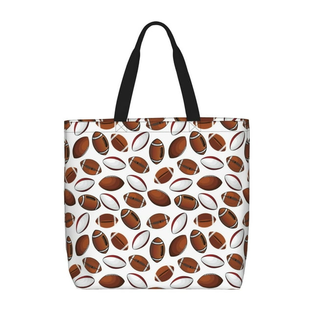 Balery Football Bolsa de Mano para Mujeres con Cremallera, Bolsa de Gimnasio con Compartimentos, Bolsa para Laptop, Bolsa para Trabajo