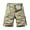 Khaki, variant on Pantalon Ete Homme Men's Summer Casual Cargo Shorts Drawstring Elastic Waist Shorts Beach Work Shorts Men's Jogging Pants Black 32
