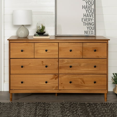 Manor Park Mid-Century Modern 6-Drawer Solid Wood Dresser ...