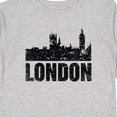 thumbnail image 4 of Inktastic London England City Skyline with Grunge Boys or Girls Long Sleeve Toddler T-Shirt, 4 of 5