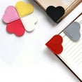 thumbnail image 6 of Soumake 5Pcs Handcrafted Faux Leather Corner Bookmark Waterproof Soft Mini Vintage Heart-shaped Page Marker Notebook Accessory, 6 of 8