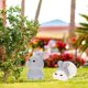 thumbnail image 5 of 16 piezas de conejitos de resina para manualidades, microadornos de jardinería, estilo aleatorio, 5 of 6