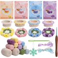thumbnail image 1 of Flower crochet coaster kit | Handmade flower coasters | flower coaster kit |, 1 of 5