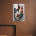 thumbnail image 5 of JEUXUS Chickens Bird Rooster Metal Art Hanging Sign 8x12in, 5 of 7