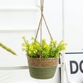 thumbnail image 3 of Colgador de plantas for interior, cesta colgante con cuerda y forro impermeable, macetero tejido for colgar, 3 of 7