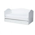 thumbnail image 1 of Baxton Studio Neves White Wood Twin Size Daybed with Trundle, 1 of 12