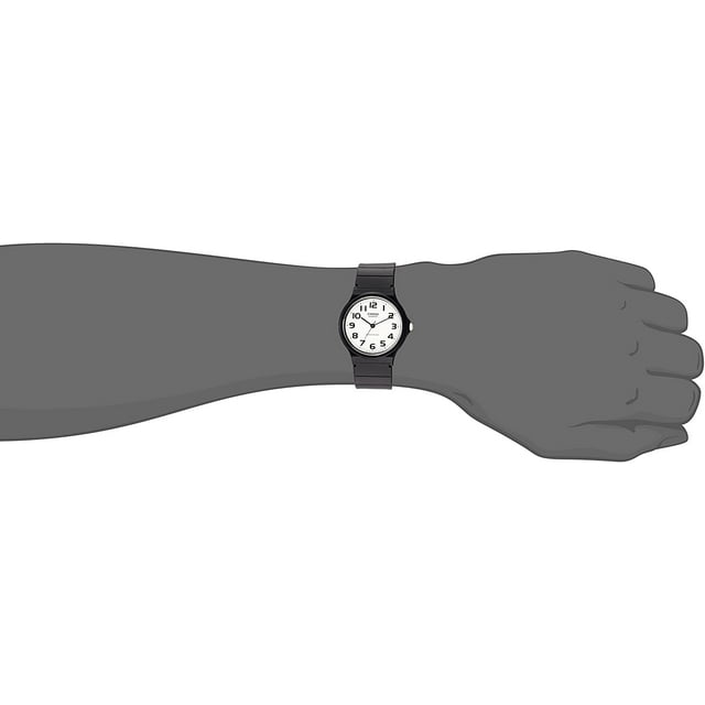 Reloj de Cuarzo Casio Clásico para Hombre Correa de Resina Negro Modelo EAW-MQ-24-7B2