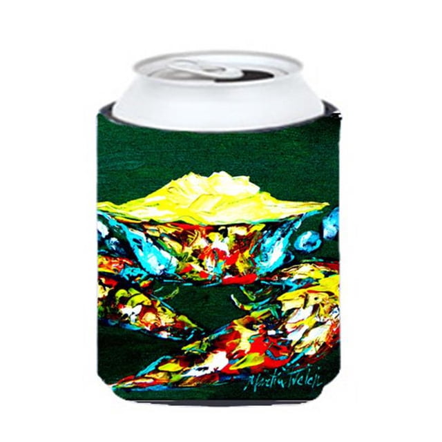 Carolines Treasures MW1042CC Crab Mean Green Can Or Bottle Hugger