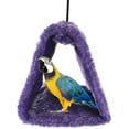 thumbnail image 3 of Casa de nido de pájaro cálido de invierno, cabaña de cobertizo, hamaca colgante, jaula de pinzón, escondite de cabaña de pájaros esponjoso de felpa para hámster, loro, guacamayo, periquitos, 3 tamaños Xemadio WMXL-345-3, 3 of 8