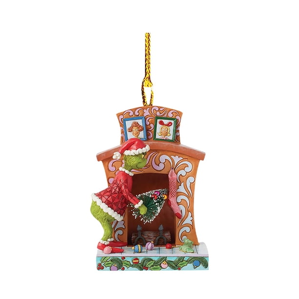 Adorno navideño pintado a mano,decoración navideña única para árbol,figura coleccionable