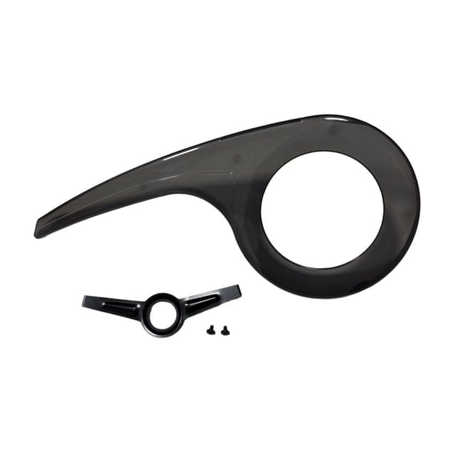 Cubierta de la cadena de bicicletas protectora liviana 46T-52T para en bicicleta en bicicleta Negro transparente