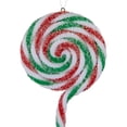 thumbnail image 6 of Northlight 6ct Frosted White, Green and Red Lollipop Christmas Ornaments 7", 6 of 7