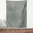 thumbnail image 3 of Ambesonne Damask Fabric by the Yard Upholstery, Damask Shapes Motif, 5 Yards, Teal Brown, 3 of 4