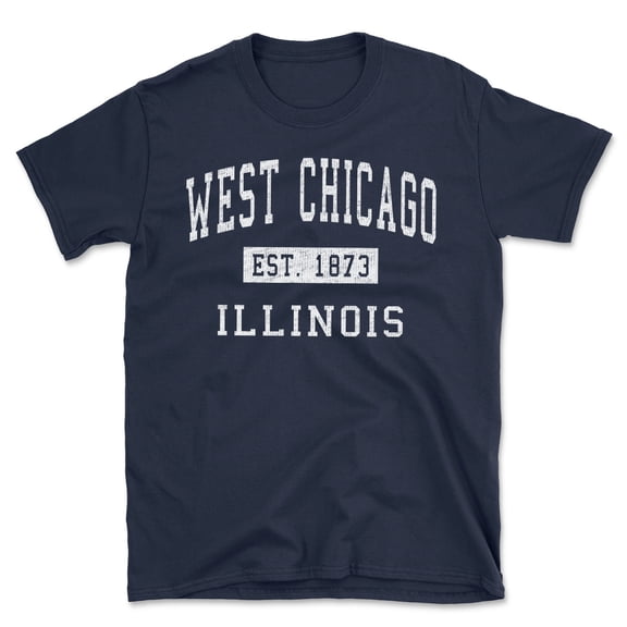 West Chicago Illinois Classic Established Men's Cotton T-Shirt