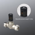 thumbnail image 4 of Lefu Brass Differential Pressure Bypass Valve Pipe Connetor for floorheating Manifold, 4 of 10