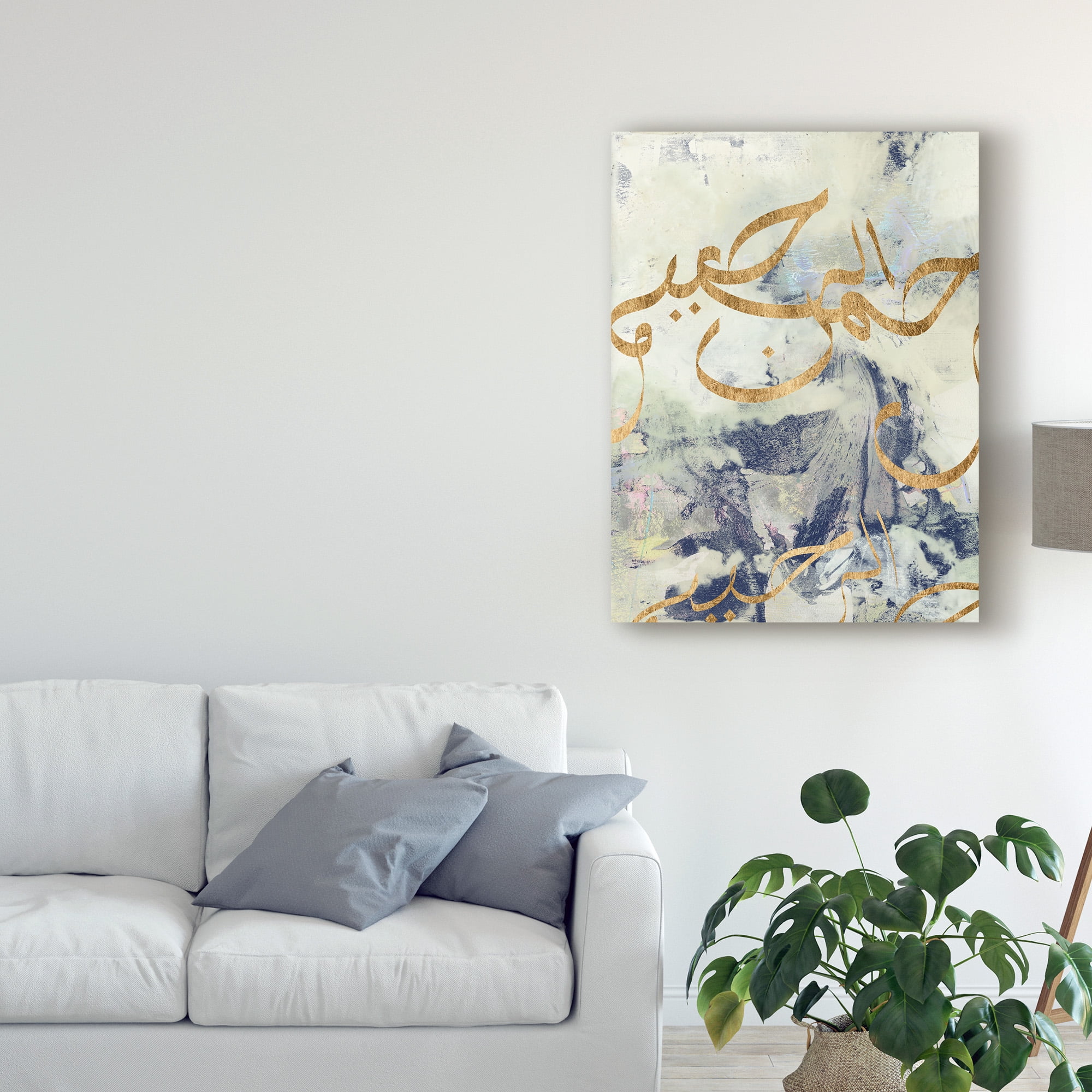 Trademark Fine Art 'Arabic Encaustic I' Canvas Art by Jennifer Goldberger