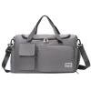 Bolsa De Gimnasio Deportiva Bolso de gimnasio para deportes al aire libre Bolso de hombro de viaje de fitness de gran capacidad (PGrey)