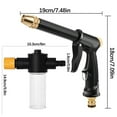 thumbnail image 3 of High Pressure Garden Hose Nozzle with 1 Foam Dispenser - Professional Multi-Pattern Sprayer with Ergonomic Grip for Car Washing, Garden Watering & Deep Cleaning, 3 of 9