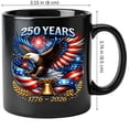 thumbnail image 3 of NH2 Creative 250 Anniversary USA Coffee Mug – Patriotic Eagle Coffee Mug, 250th Anniversary Mug, American Eagle Ceramic Mug, America Mug 11 oz with Handle, 3 of 4