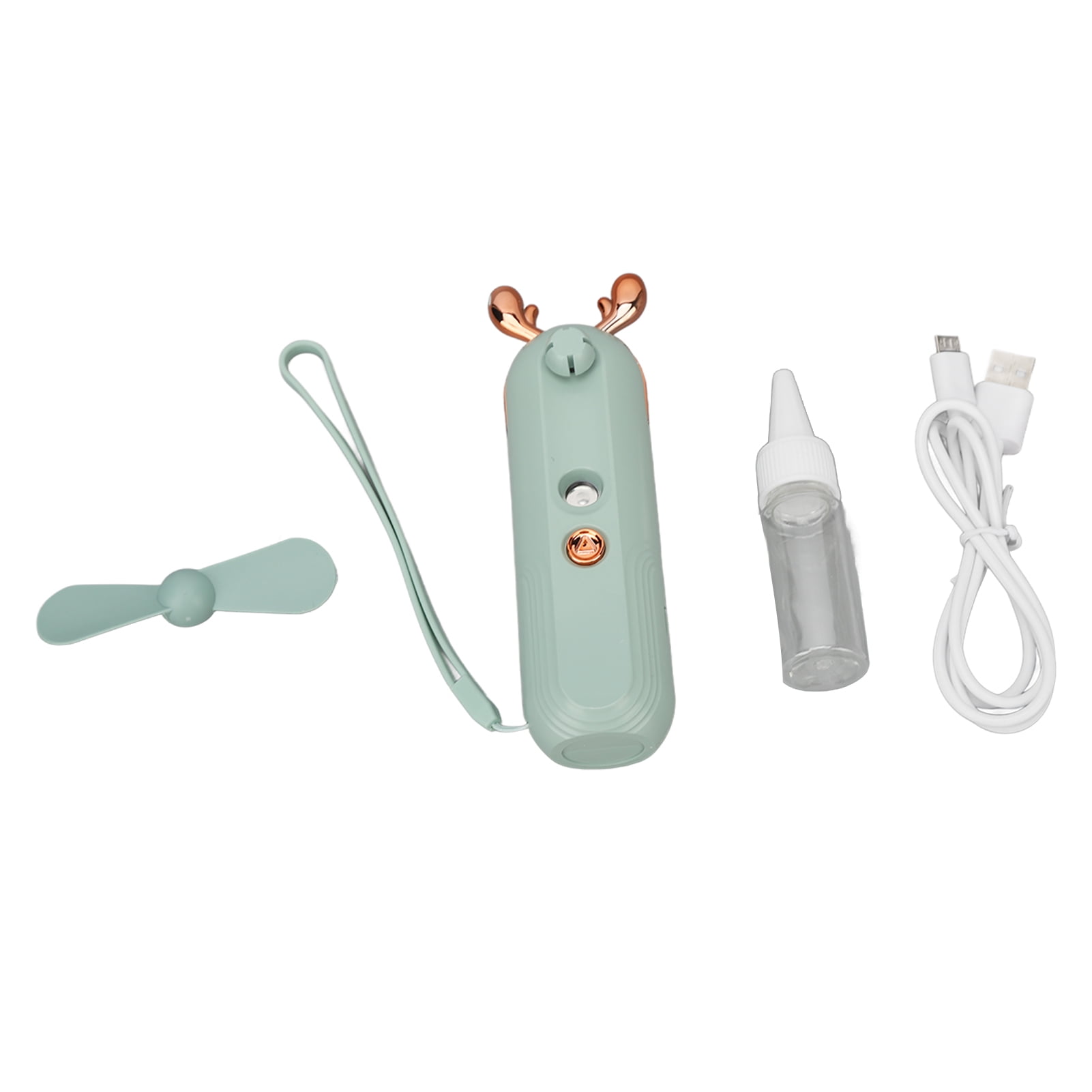 Rechargeable Handheld Misting Fan Moisturizing Cartoon Portable PVC