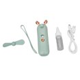 thumbnail image 2 of Ventilador de nebulización de mano USB mini ventilador de mano de dibujos animados portátil recargable humectante de PVC con botella de agua para dormitorio ANGGREK Otros, 2 of 8