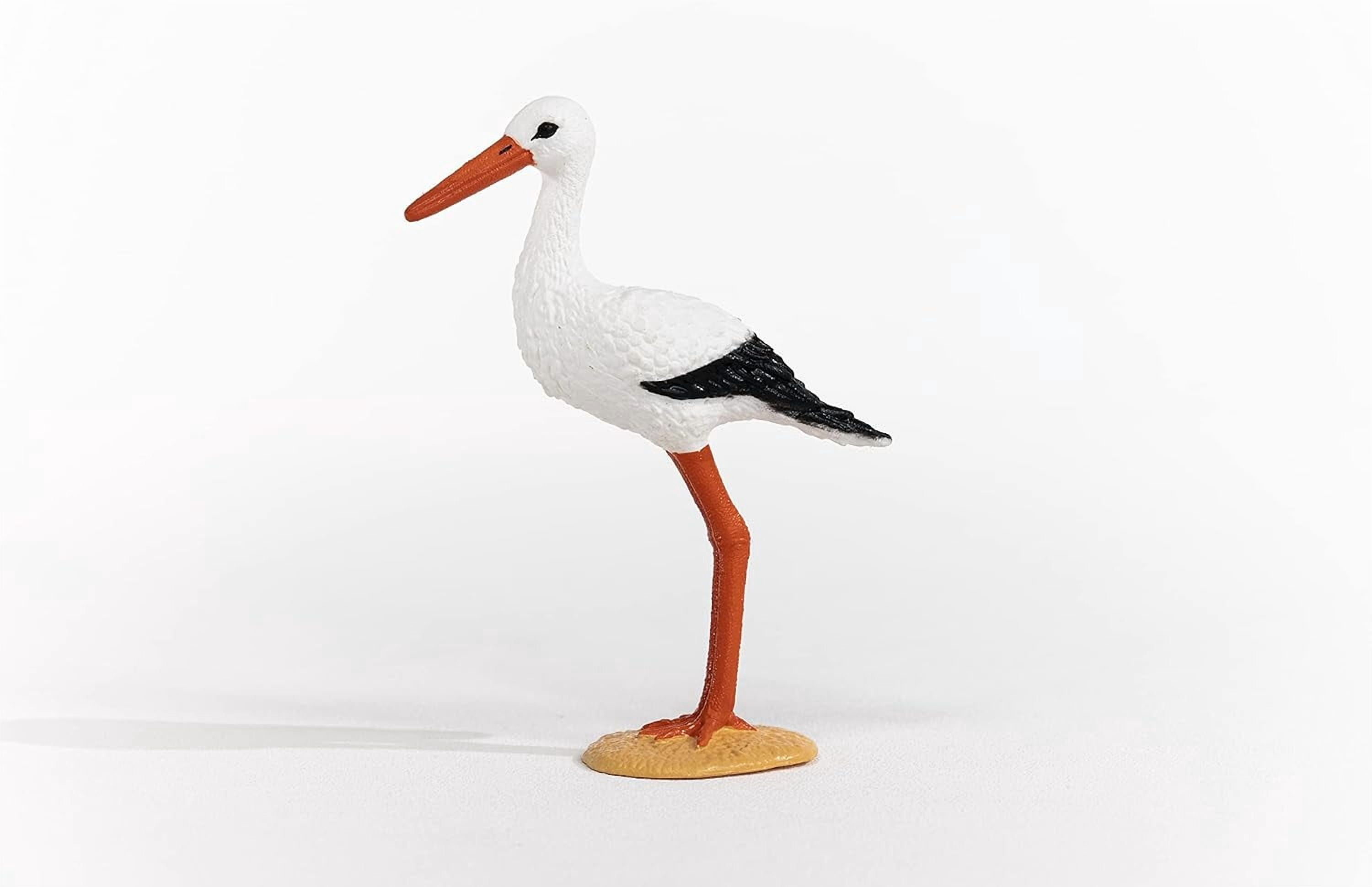 Schleich Farm World, Realistic Bird Animal Toys for Boys and Girls 3 and Above, Stork Toy Figurine, Ages 3+
