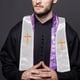 thumbnail image 4 of Nestingho Clergy Wedding Stole Con Bordado Cruz Y Dos Caras Para Ceremonias Religiosas, 4 of 7