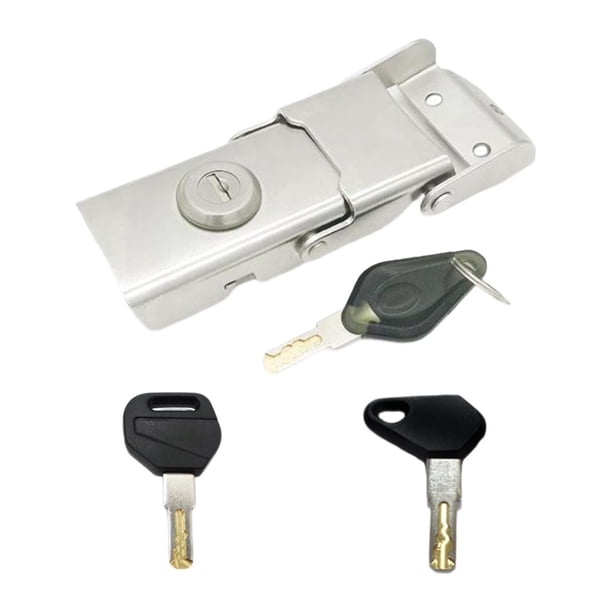 Cerradura antirrobo para maletero de motocicleta, fácil de instalar, con llave aleatoria, de acero inoxidable H668AL