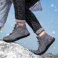 thumbnail image 6 of Men's Ankle Boots Winter Boots With Elastic Lace Up Comfort For Cold Weather, 6 of 8